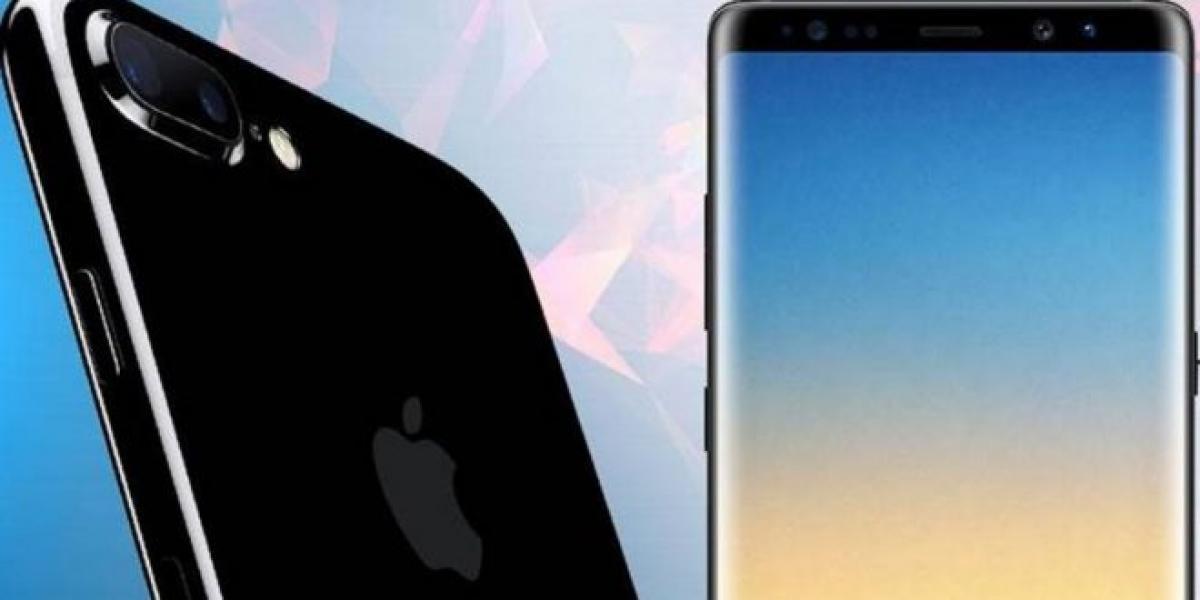 Galaxy Note 8 vs iPhone 8 Plus törésteszt